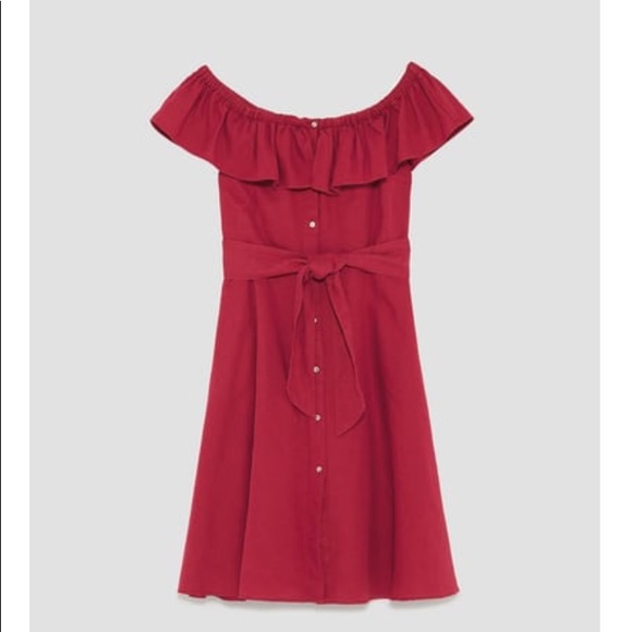 💃🏻 ZARA RUFFLE LINEN BLEND DRESS 💃🏻 - Picture 7 of 9